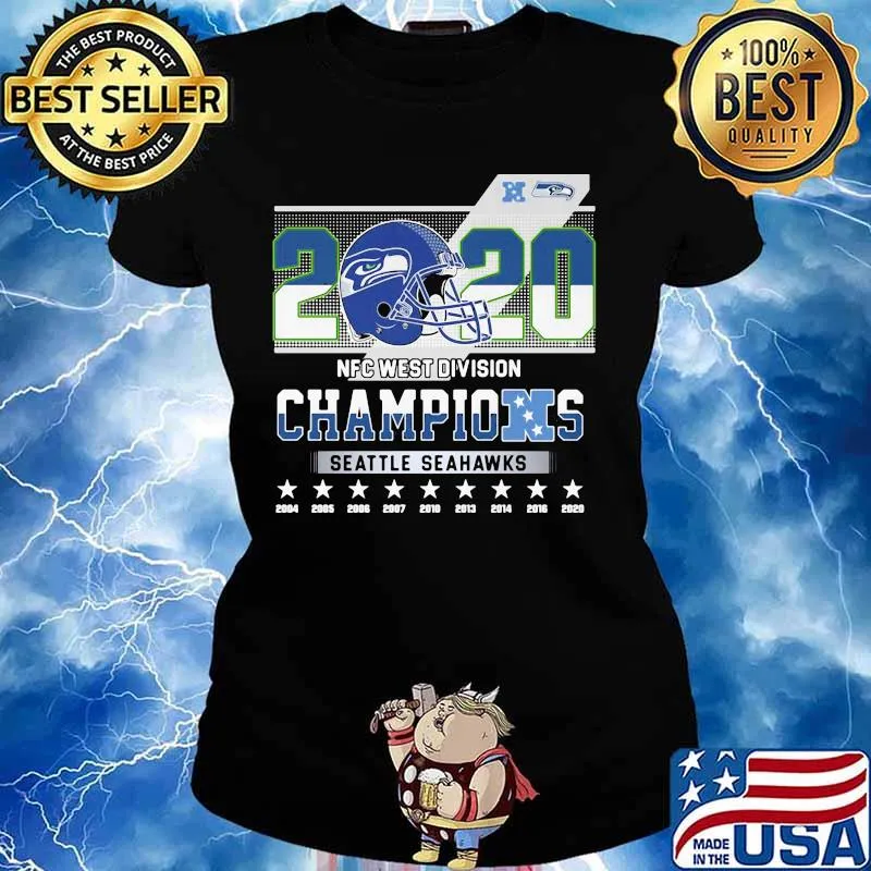 2020 Nfc West Division Champions Seatle Seahawks Stars Shirt Ladies tee