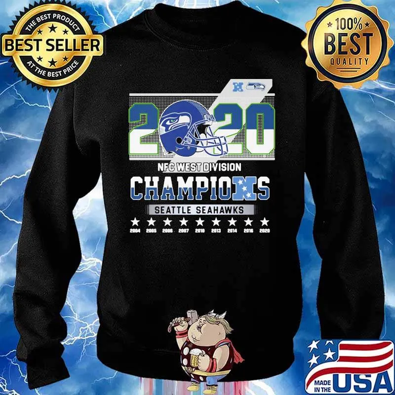 2020 Nfc West Division Champions Seatle Seahawks Stars Shirt Sweater
