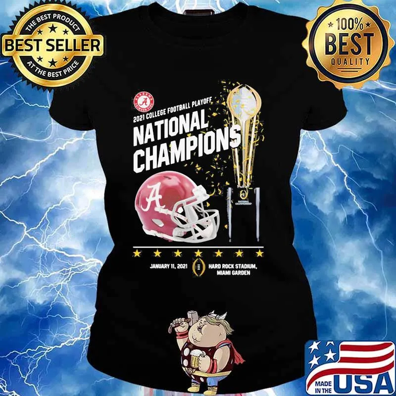 2021 College Football Playoff National Championship Victory Shirt Ladies tee