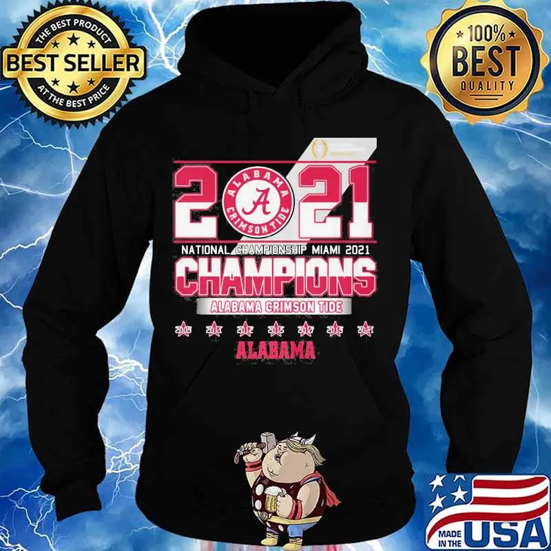 2021 National Championship Miami Alabama Crimson Tide Shirt Hoodie