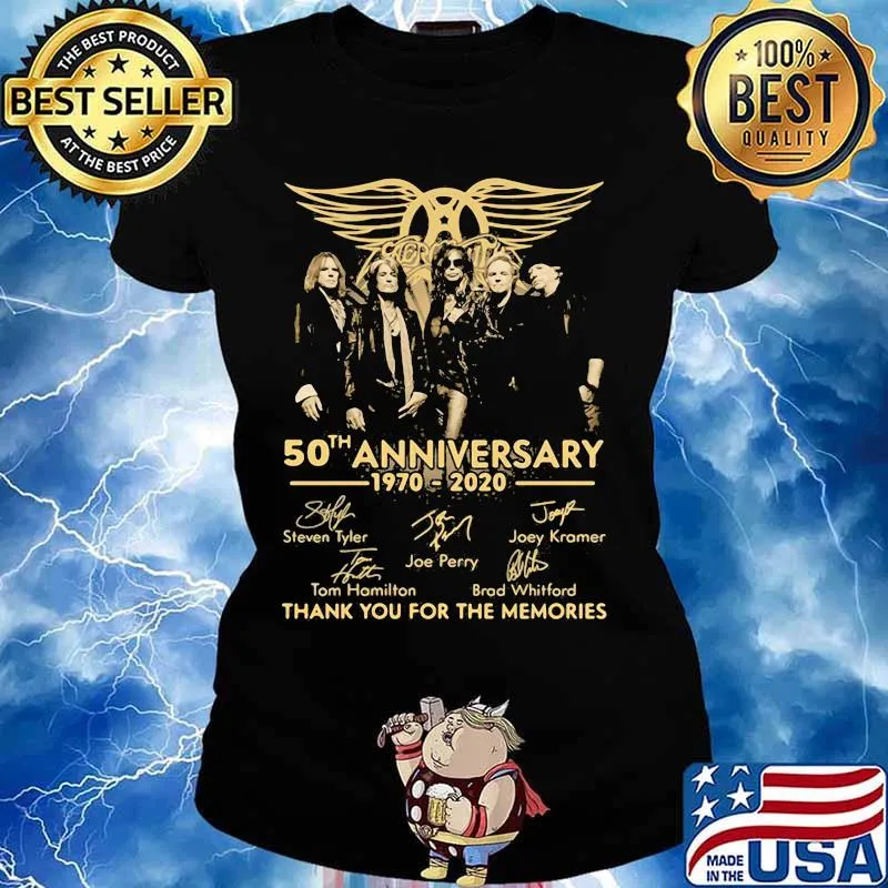 50th Anniversary 1970 2020 Thank You For The Memories Signature Shirt Ladies tee