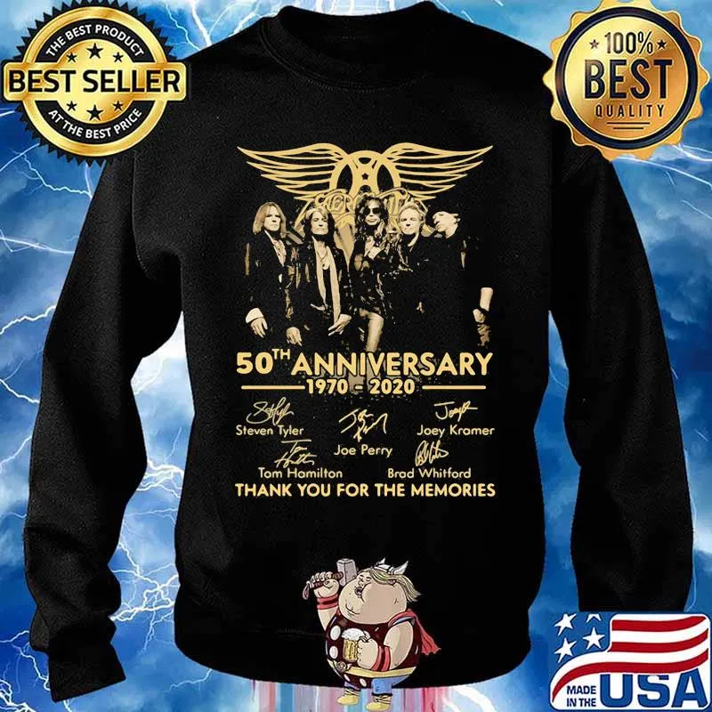 50th Anniversary 1970 2020 Thank You For The Memories Signature Shirt Sweater