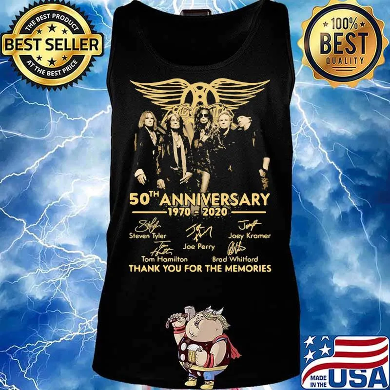 50th Anniversary 1970 2020 Thank You For The Memories Signature Shirt Tank top