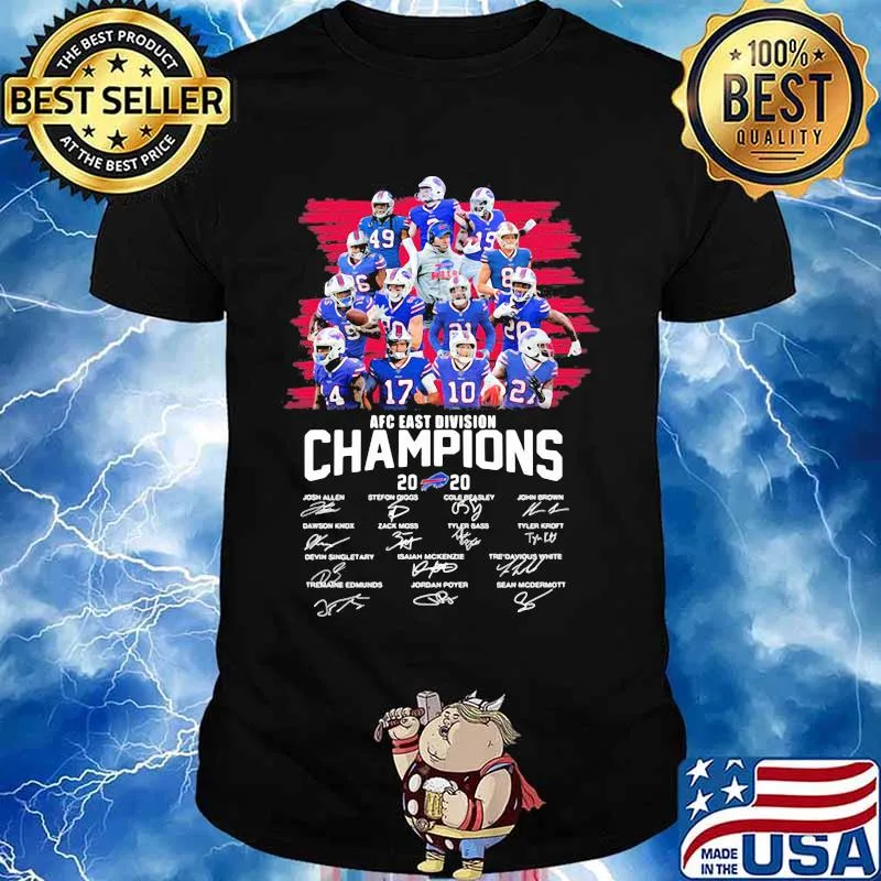 Afc East Division Champion 2020 Buffalo Bills Football Signature Shirt
