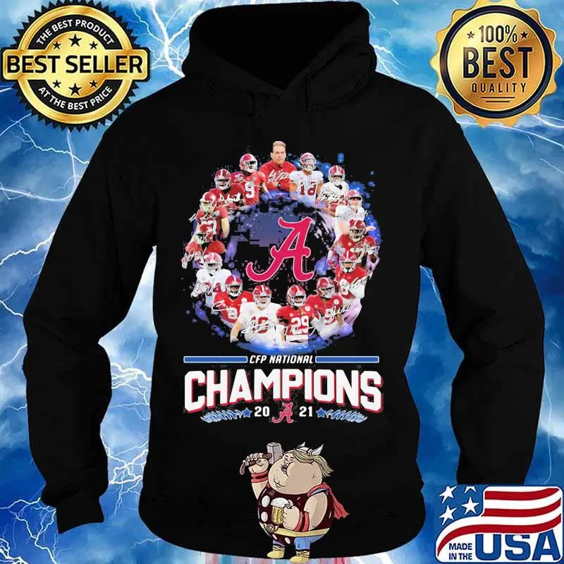 Alabama Crimson Tide Football Playoff National Champions 2021 Shirt Hoodie