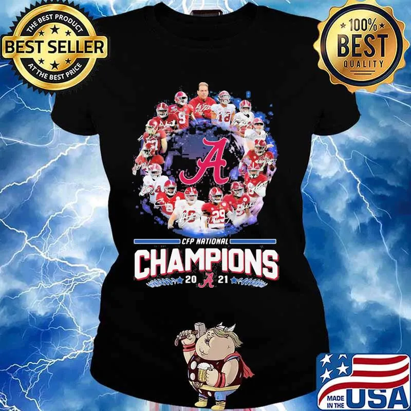 Alabama Crimson Tide Football Playoff National Champions 2021 Shirt Ladies tee