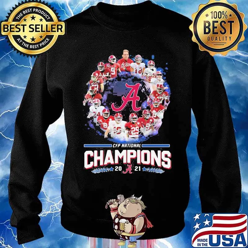 Alabama Crimson Tide Football Playoff National Champions 2021 Shirt Sweater