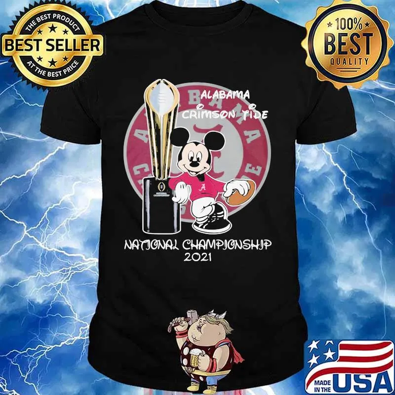 Alabama Crimson Tide Winner National Championship Mickey Disney 2021 Shirt