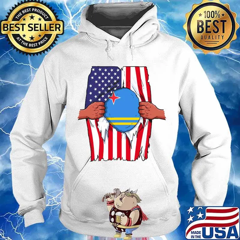 Aruba Flag Blood Inside Me Home Pride Aruban American Shirt Hoodie