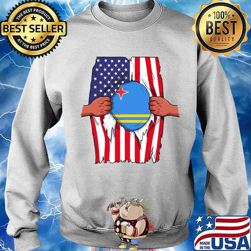Aruba Flag Blood Inside Me Home Pride Aruban American Shirt Sweater