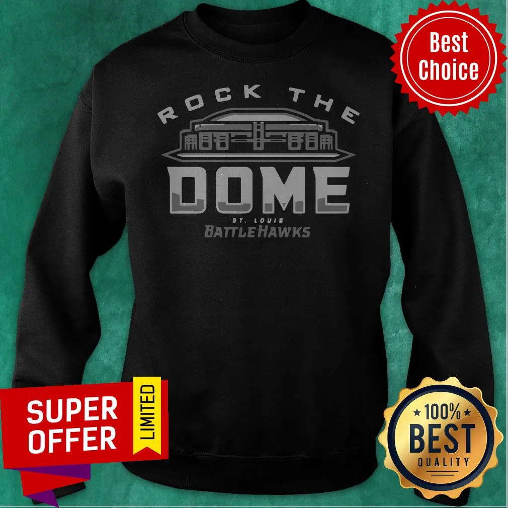 Awesome Rock The Dome St Louis Battlehawks Shirt - Image 2