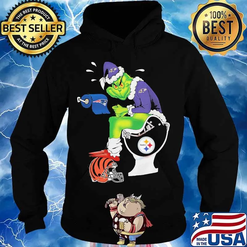 Baltimore Ravens Grinch Toilet Shirt Hoodie
