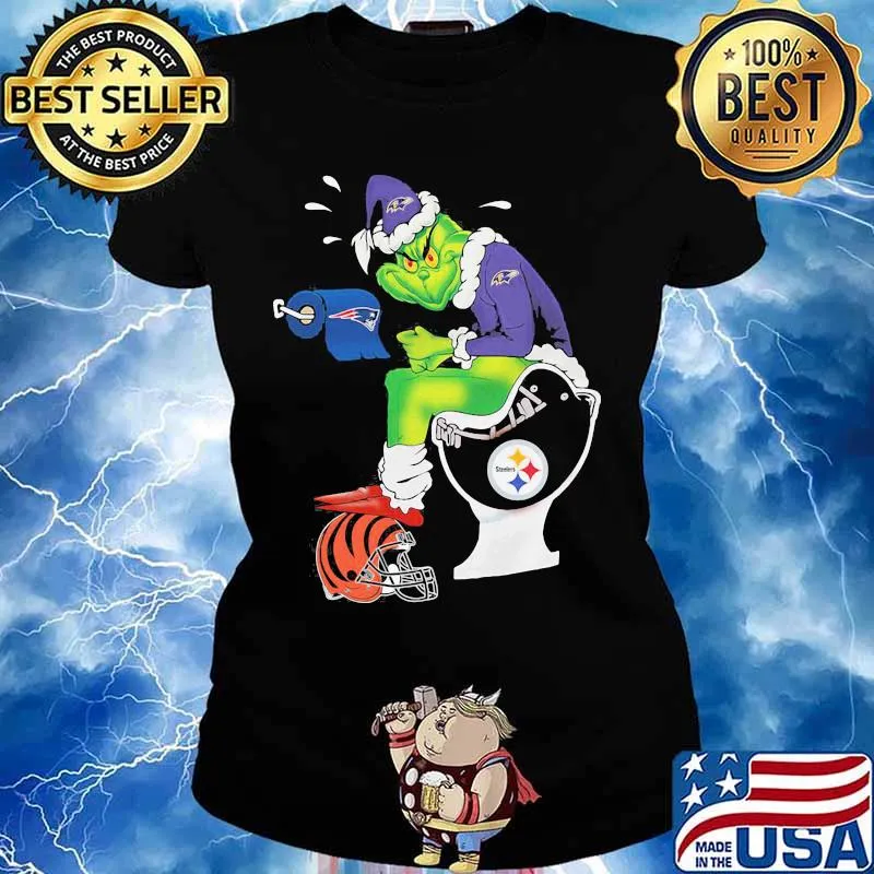 Baltimore Ravens Grinch Toilet Shirt Ladies tee