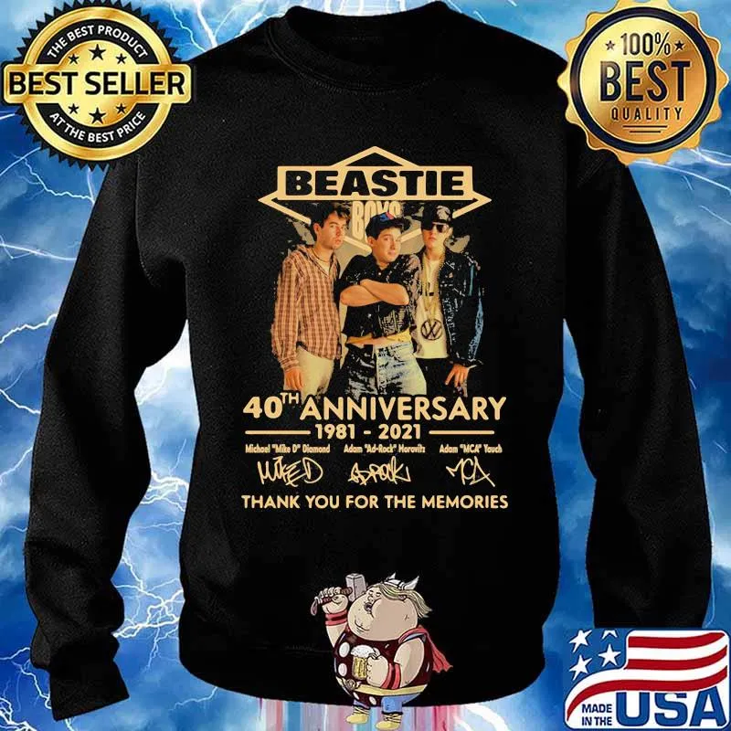Beastie Boys 40th Anniversary 1981 2021 Thank You For The Memories Signature Shirt Sweater