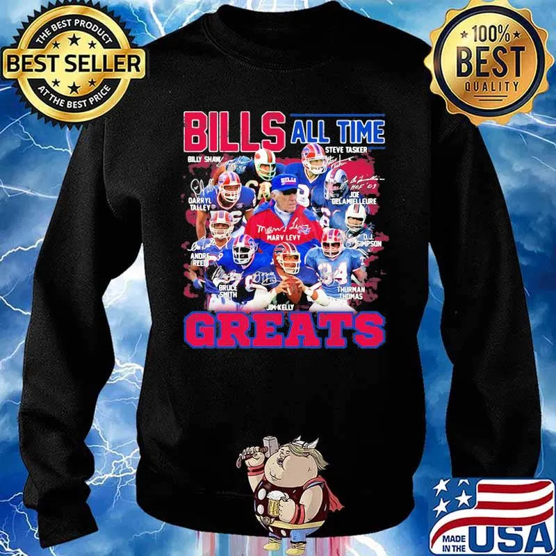 Bills All Time Greats Team Football Shirt Sweater