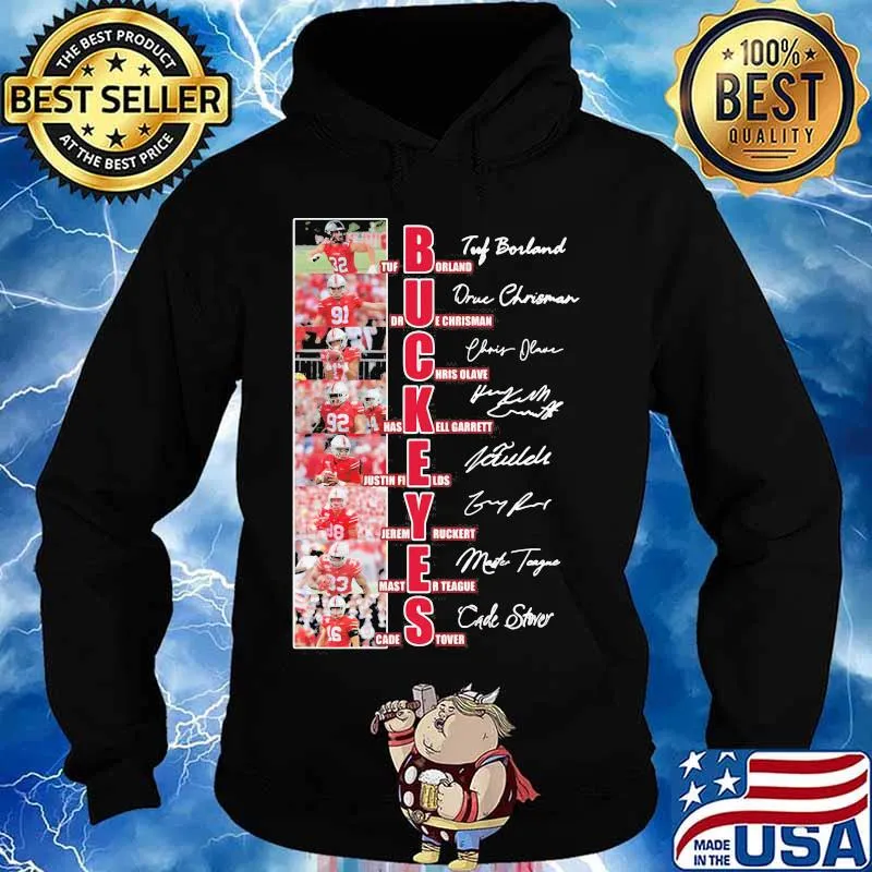 Buckeyes Name Player Team With Signature Shirt Hoodie