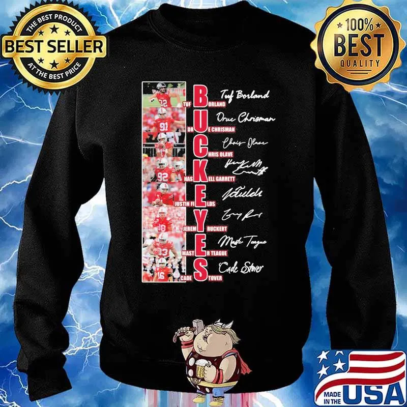 Buckeyes Name Player Team With Signature Shirt Sweater