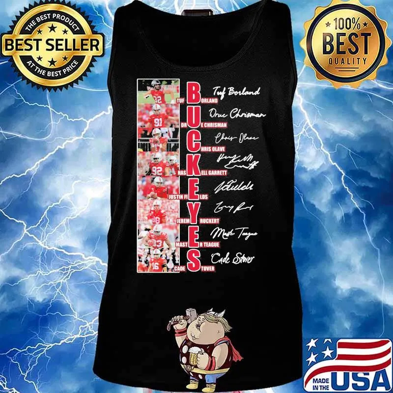 Buckeyes Name Player Team With Signature Shirt Tank top