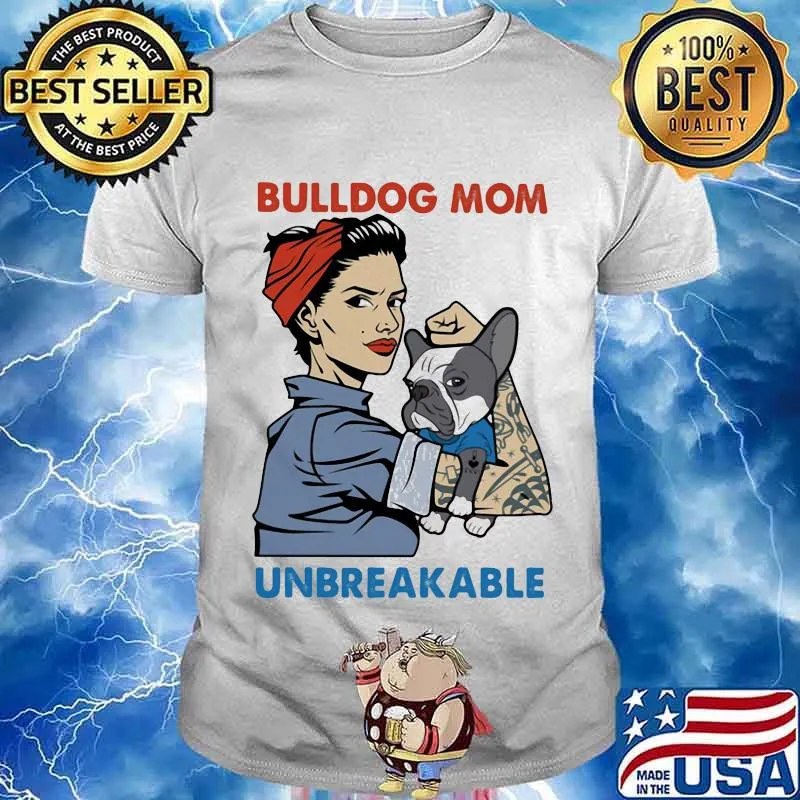 Bulldog Unbreakable Tattoo Women Shirt