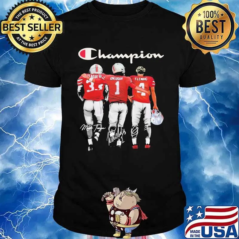 Champion Buckeyes Team Football Signature Shirt