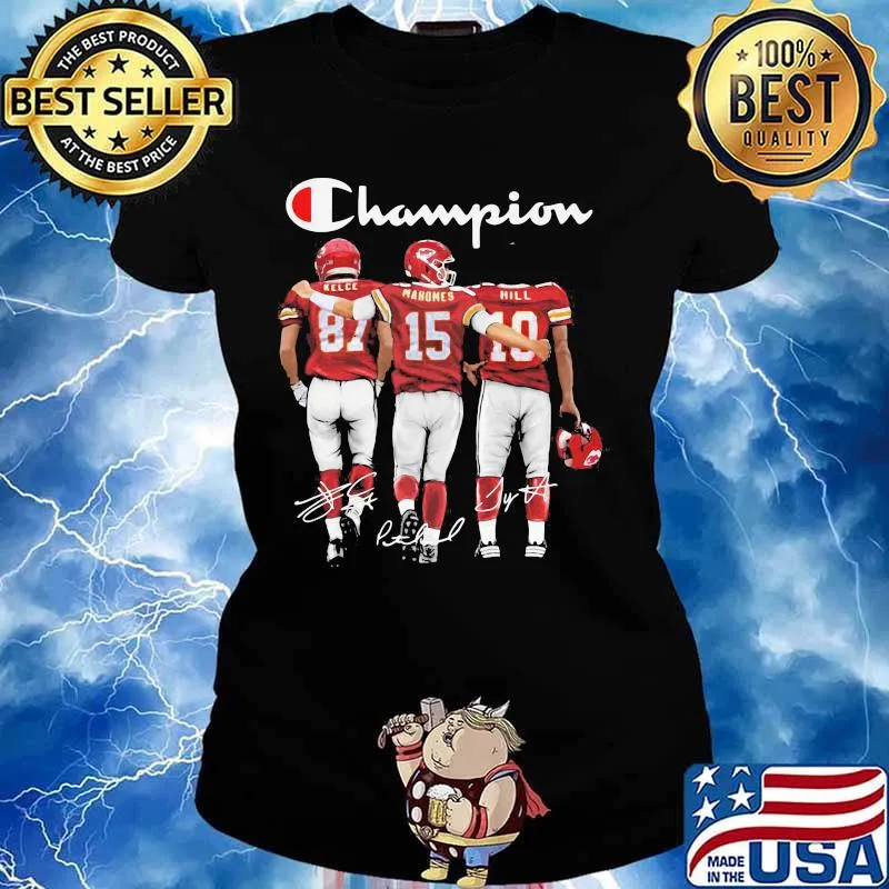 Champion Kansas City Chiefs Football Team Shirt Ladies tee