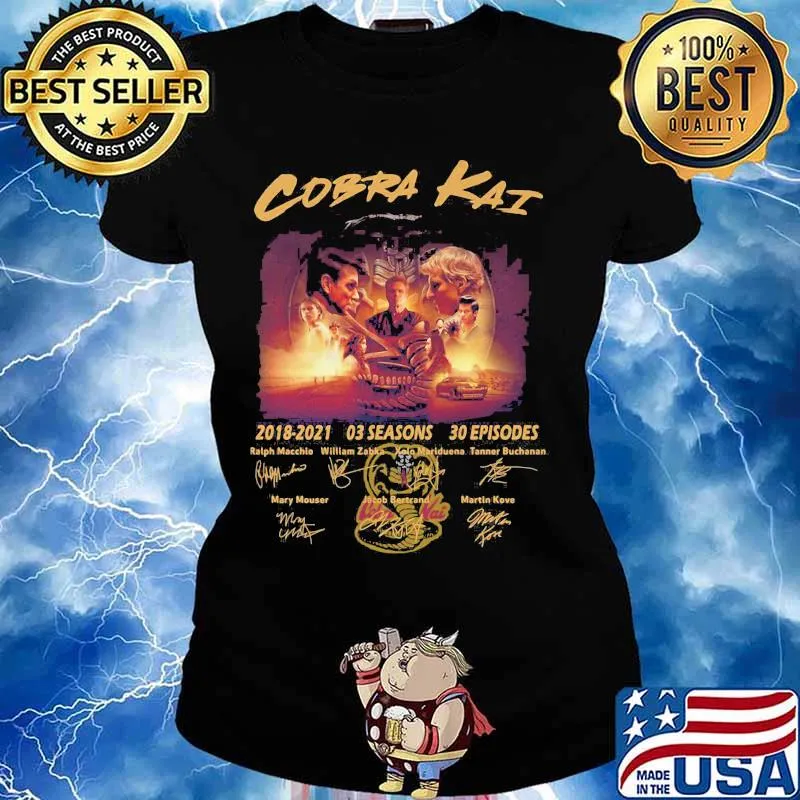 Cobra Kai 2018 2021 3 Seasons Signature Shirt Ladies tee