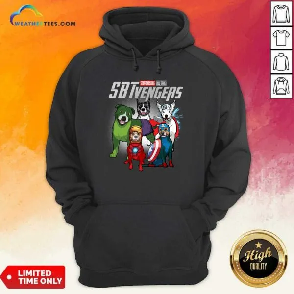 Cool Staffordshire Bull Terrier Marvel Avengers Sbtvengers Shirt - Image 5