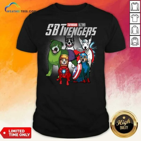 Cool Staffordshire Bull Terrier Marvel Avengers Sbtvengers Shirt