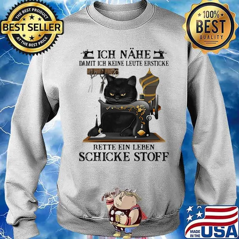 Damit Ich Keine Leute Ersticke Rette Ein Leben Schicke Stoff Cat Shirt Sweater