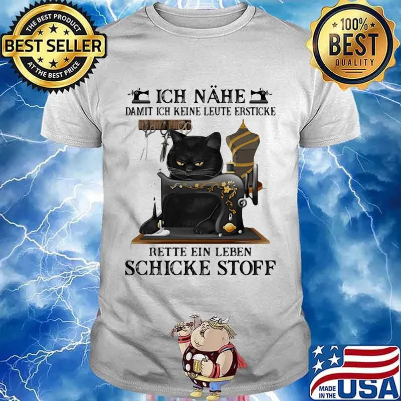 Damit Ich Keine Leute Ersticke Rette Ein Leben Schicke Stoff Cat Shirt