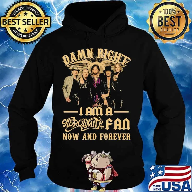 Damn Right I Am A Aerosmith Fan Now And Forever Shirt Hoodie