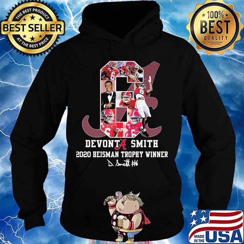 Devonta Smith 2020 Heiman Trophy Winner Signature Shirt Hoodie
