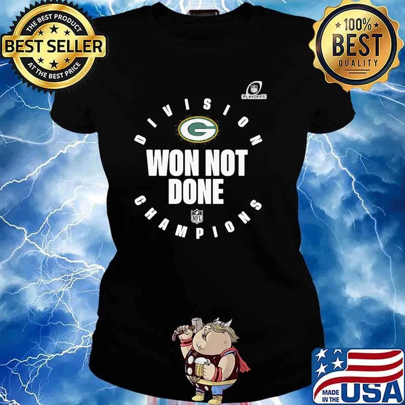 Divison Champion Won Not Done Green Bay Packers Shirt Ladies tee