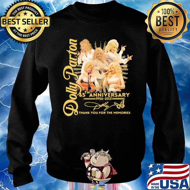 Dolly Parton 65th Anniversary 1956 2021 Thank You For The Memories Shirt Sweater