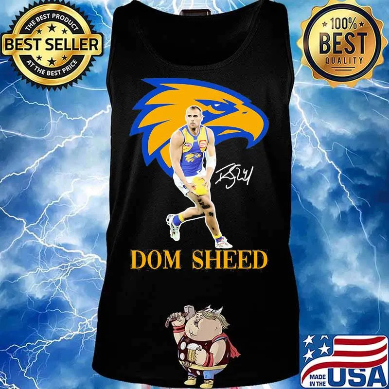 Dom Sheed Player Of Team Philadelphia Eagles Football Signature Shirt Tank top