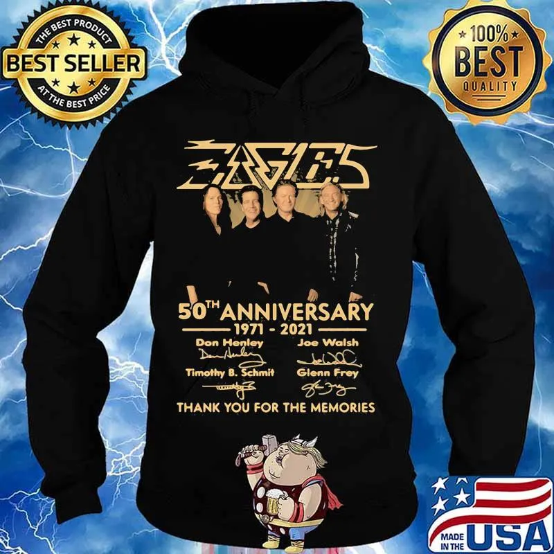 Eagles 50th Anniversary 1971 2021 Don Henley, Joe Walsh Timothy B. Schmit Signature Shirt Hoodie