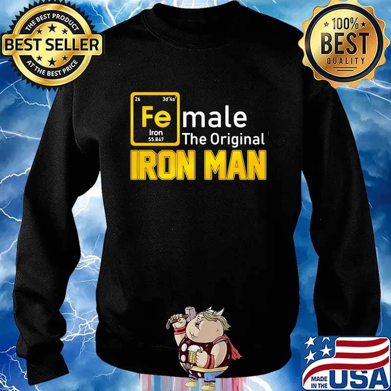 Female The Original Iron Man Chemistry Shirt Sweater