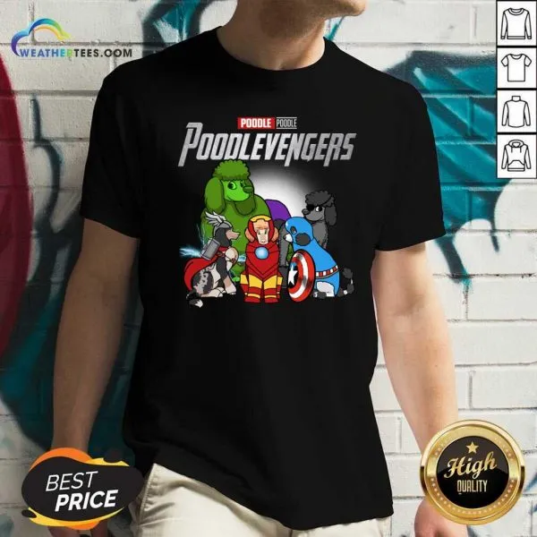 Funny Poodle Marvel Avengers Poodlevengers Shirt - Image 2