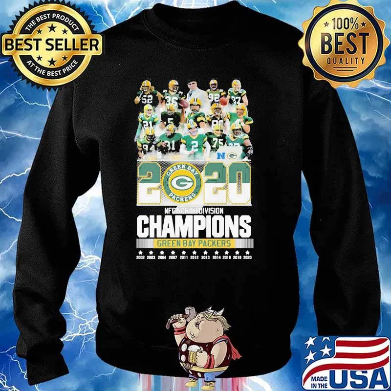 Green Bay Packers Nfc North Division Champions 2020 Stars Shirt Sweater