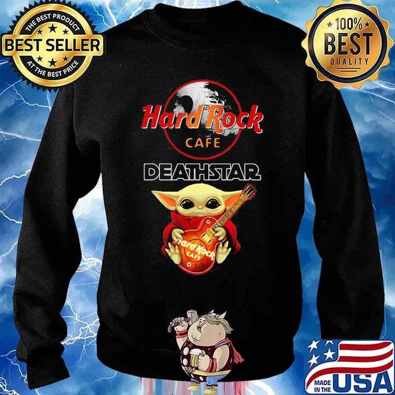 Hard Rock Café Deathstar Baby Yoda Shirt Sweater