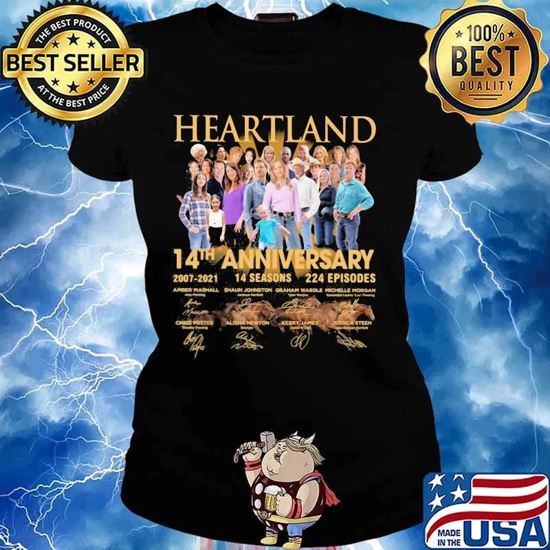 Heartland 14th Anniversary 2007 2021 Signature Shirt Ladies tee
