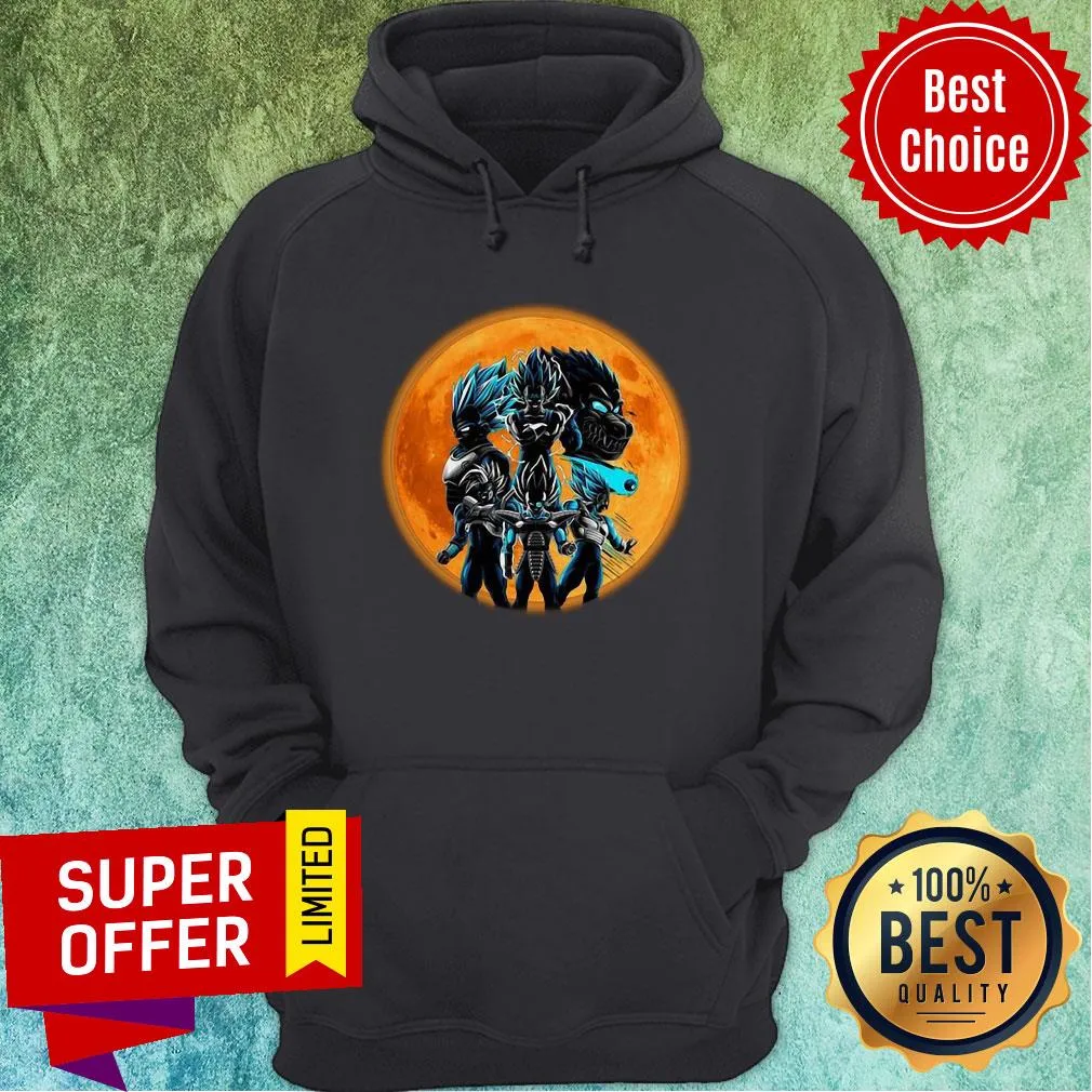 Funny Dragon Ball Vegeta Moon Halloween Perfect Gifts For Christmas Shirt - Image 3