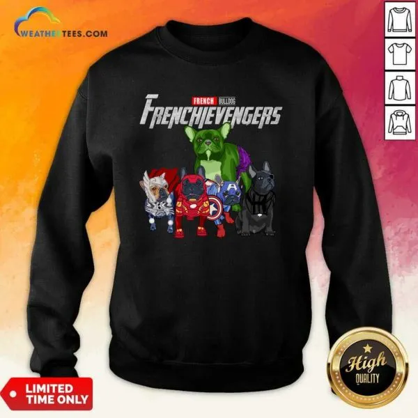 Hot Marvel Avengers French Bulldog Frenchievengers Shirt - Image 4