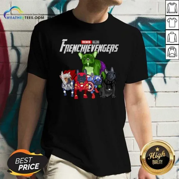 Hot Marvel Avengers French Bulldog Frenchievengers Shirt - Image 2