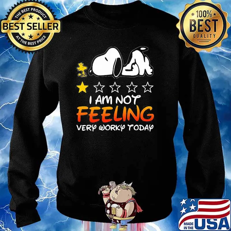I Am Not Feeling Very Worry Today Snoopy Stars Shirt Sweater