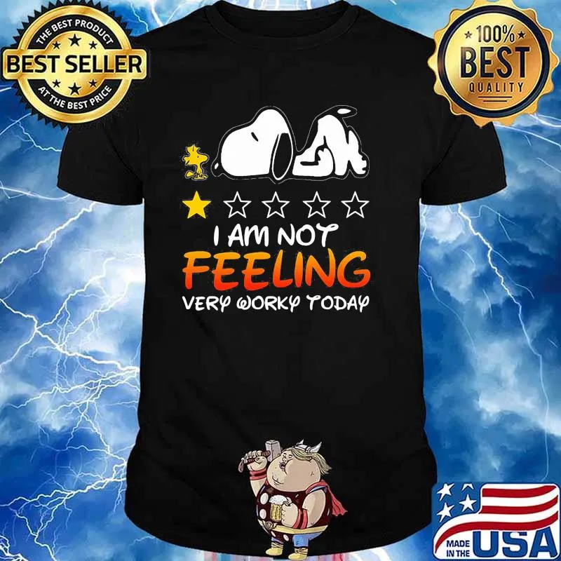 I Am Not Feeling Very Worry Today Snoopy Stars Shirt Unisex