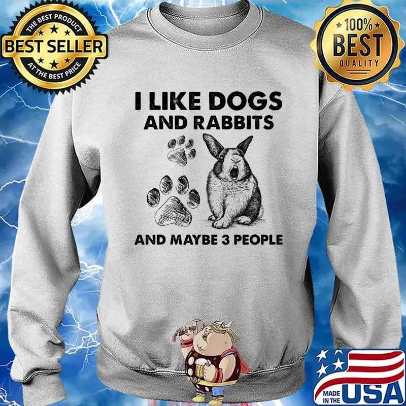 I Like Dogs And Rabbits And Maybe 3 People Shirt Sweater