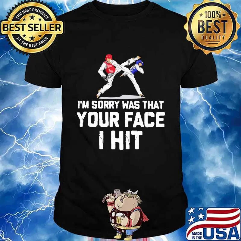 I'm Sorry Was That Your Face I Hit Teakwondo Shirt