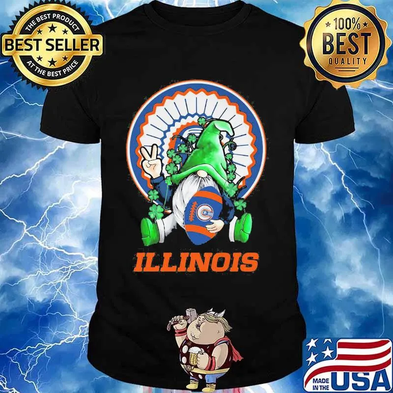 Illinois Football Gnome Patrick’s Day Shirt