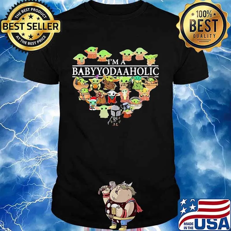 I’m A Baby Yoda Aholic Love Heart Star Wars Shirt